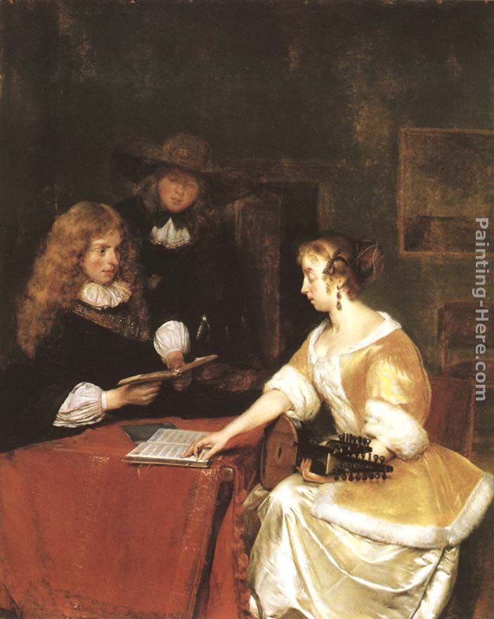 A Concert painting - Gerard ter Borch A Concert art painting